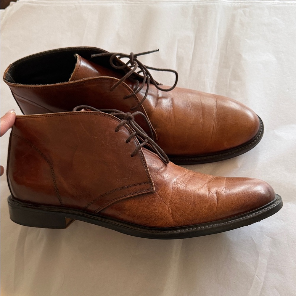 To Boot New York Brown Leather Chukka Boots 12